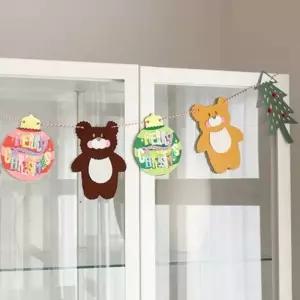 곰돌이 가렌더 가랜드장식 생일파티용품