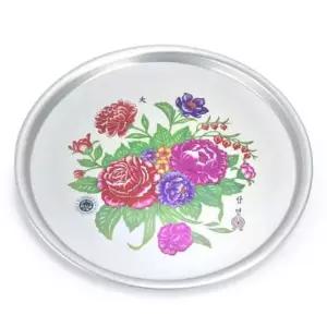 양은 쟁반 꽃 쟁반 식당 업소용 빈티지 쟁반 55.7cm