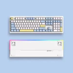 SPM 유,무선 블루투스 기계식 키보드, SPM PL108W 목새 (프리미엄 HMX 저소음 스위치) 베이비블루