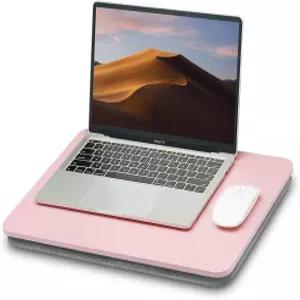 베개 쿠션이 있는 ZEAPTAC 휴대용 랩 노트북 책상 최대 15.6인치 침대 및 소파 카펫용 스탠드 책 태블릿