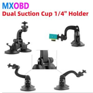 튼튼한 듀얼 흡착식 SJ4000 차량용 거치대 4 헤드 5 YI 1/4인치 홀더 카메라용 고프로 4K