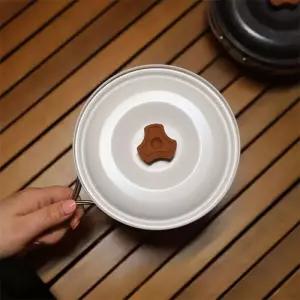 아베나키 1인용 캠핑 코펠 세트 쁘띠 솔로 쿠커 프라이팬 냄비