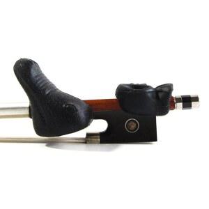 TUOREN 블랙 바이올린 보우 홀더 4줄 그립 파트너 /비올라 교육 보조 액세서리 초보자용 배우기