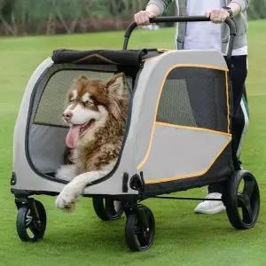 애완동물유모차 여행 대형견 개모차 캠핑 트롤리 트레일러