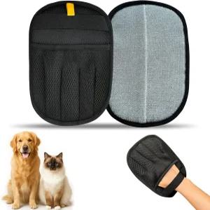 그린윈 펫 제모 장갑 u2013 업그레이드된 강아지와 고양이용 5가지 손가락 재사용 가능한 정전기 그루밍