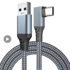 VR 헤드셋 고글 안경 기기 Oculus Quest2 Quest 2 케이블 링크용 용품 스마트 3D 가상 현실 USB A 타입 C 3 5M Oculis 헬멧