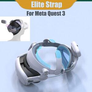 VR 헤드셋 고글 안경 기기 Meta Quest 3용 헤드 스트랩 고속 충전 Oculus 시간 확장