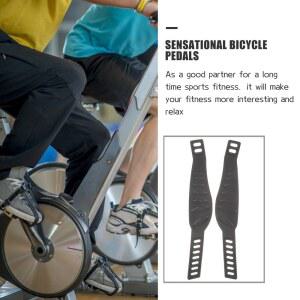 운동 자전거 페달 가능한 발받침 피트니스 테이프 고정 밴드 스트랩 사이클 사이클링 2개 액세서리 조정