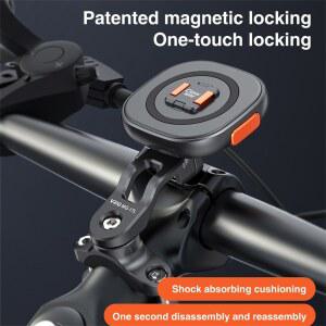 오토바이 바이크 핸드폰 스탠드 홀더 거치대 폰 13 맥세이프 자전거 용 VRIG 14 충격 스마트폰 15 내비게이션 마그네틱 방지 12 퀵릴리즈