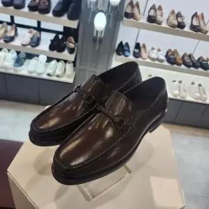 [ELCANTO]엘칸토 HC10 남성갈색발편한고무신로퍼 남성소가죽쿠션업컴포트로퍼3cm LCMD55U6 (S44877286)