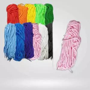 다용도 둥근 끈 목걸이 운동화 명찰 교구 분홍색 20줄 만들기 공예재료 다용도