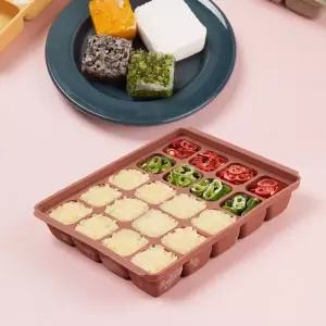 [골드스마일]이유식 보관용기 실리콘 소분 용기 반찬통 트레이 세트 20구