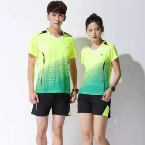 탁구 유니폼 티셔츠 남자 배드민턴 옷 여성 상의 반팔 트레이닝복 탁구복