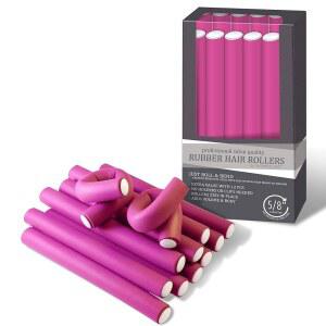 마이 뷰티 스팟 플렉시 (핑크) 로드 살롱 12개 고무 프로페셔널 롤러 폼 5/8인치 헤어 퀄리티