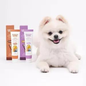 쉬즈곤 강아지 고양이 치약 구강 관리 치석 제거 부스트 고구마 + 닭고기 70g X 2개