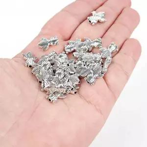 키링 부자재 실버 목걸이 펜던트 액세서리 금붕어 WF3DBCF