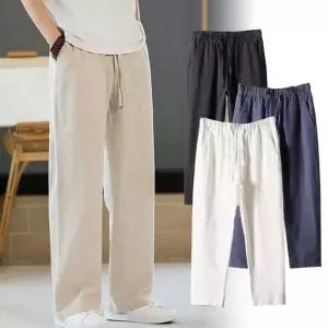 여름용 쿨 밴딩 린넨팬츠 캐주얼 정장 바지