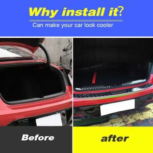 현대 소나타 2022-2020 호환  리어 범퍼 커버 트렁크 씰  가드 자동차 악세사리 인테리어 장식 보호 수정