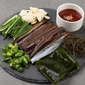 [견과초장 증정/프리미엄] 포항 대과메기 10미 (20쪽)+해초4종+야채+알배추