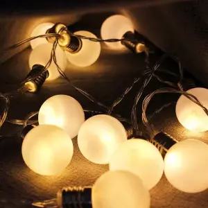 LED NMT704J7 화이트 앵두 전구 USB 줄조명 캠핑 트리 조명