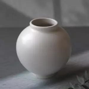 장인 제작 백자 달항아리 수공예품 항아리 이천 도자기 단지 화병 오브제