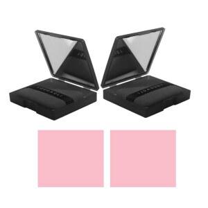 발루에 2세트, 더운 날씨를 위한 얇은 휴대용 오일 컨트롤 시트를 미러 케이스 블로팅 페이퍼로 흡수 메이크업 시트 설정
