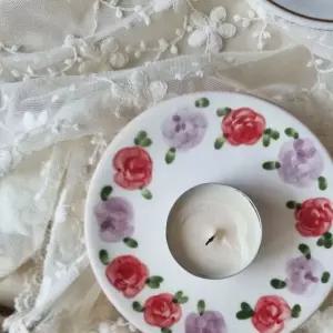 플로리아 티라이트 홀더 미니접시 그리고남기다 수제머그컵 도자기 접시 특가이벤트