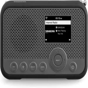 스포티파이 커넥트 에어뮤직 컨트롤 충전식 휴대용 디지털 라디오가 포함된 Sangean WFR-39 FM-RBDS/인터넷