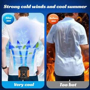 휴대용 모바일 클립 허리 야외용 커버 충전식 카드 냉각 따뜻하게 가방 목걸이 램프 야외