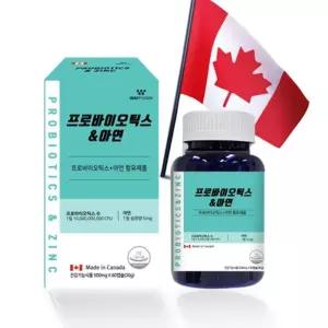 프로바이오틱스 아연 500mg 60캡슐 직장인 기능성