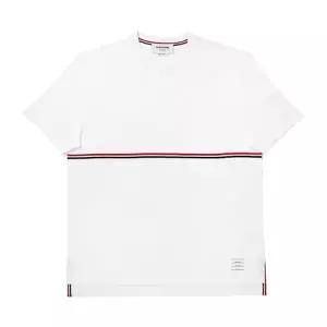 [톰브라운 THOM BROWNE] MJS221A J0058 100 남성 반팔티