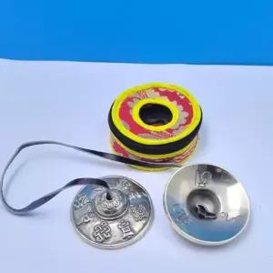 네팔 틴클 벨 티베트 명상용 핸드헬드 틴클 벨 사운드 힐링 구리 요가 휴대용 오르프 악기