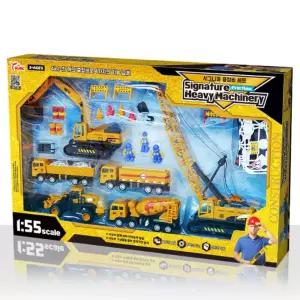 유아 포크레인 트럭 공사장 중장비 미니카 세트 장난감 아이선물 아동완구 자동차