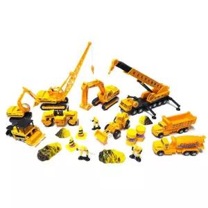 유아 중장비 미니카 9종 공사장 놀이세트 장난감 트럭자동차 아기선물 아동 아이
