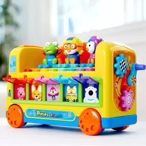 유아 뽀로로 노래 대형 톱니 키보드 피규어 버스 장난감 멜로디 남자아이선물