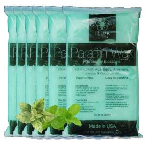 파라핀 왁스 리필 - 미국산 코코넛 & 호호바 오일 함유 손, 발, 바디를 위한 보습, 수분 공급 및 진정 스파 가정용 6파운드