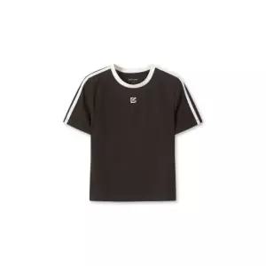 매장정품 TOPTEN 탑텐 여성) 라인 모티브 반팔티_MTF3TS2003 MTF3TS2003 947762