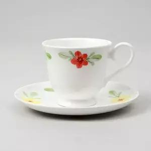 도자기 커피잔 세트 200ml 찻잔세트 잔받침 카푸치노잔 커피잔선물