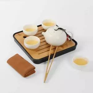 티앤차 휴대용 다관 찻잔 세트 여행용 다도 세트 다배 차반 다관