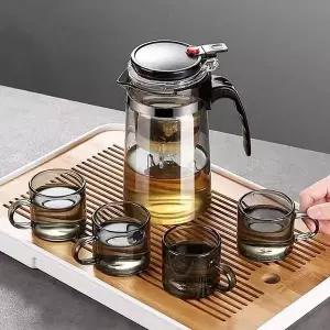 찻잔 세트 도자기 차잔 커피잔 4인용 내열유리찻잔세트