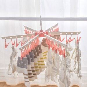 걸이 우산 모양 60 홀더 홀더어 옷걸이 건조 양말 다기능 세탁 회전