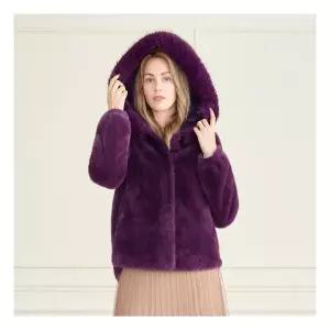 [블랙 마지막수량] 라벨르by신영모피 페이크퍼 트리밍 후드 자켓