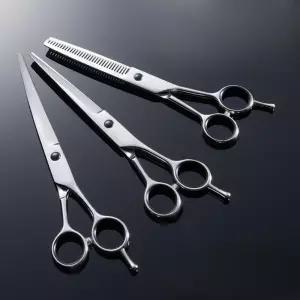애견 미용 가위 3종 세트 애완동물 숱가위 곡선 커팅