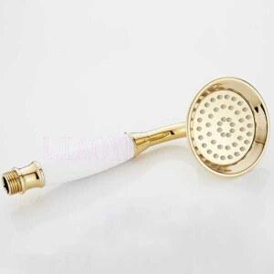 샤워기 엔틱 카페 멀티레이어 가정용 앤티크 화이트 감성 액세서리 골드 호스 화장실