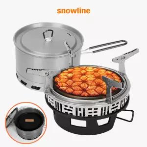 스노우라인 부스트 스토브 +2.1L포트 코펠 세트구성 백패킹 리액터 캠핑 가스버너