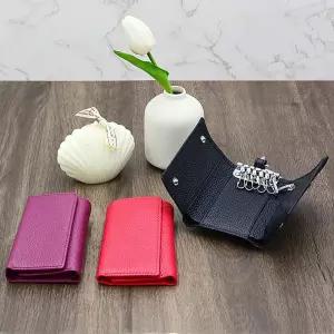 (무료배송) 소가죽 차키 파우치 카드 지갑 자동차 키 키홀더 열쇠 케이스 OTP 보관 월렛 스마트키 남자 여