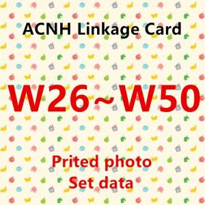 NFC 프린팅 카드 작업, NS 게임 RV 자동차 웰컴 시리즈 표준 W26 ~ W50, ACNH NTAG215