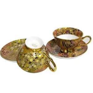 [골드스마일]스테콜 음료 찻잔 도자기 커피잔 홈카페 2세트 내열유리잔 물컵