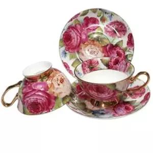 2세트 도자기 찻잔 홈 카페 커피잔 스테콜 내열유리잔 물컵