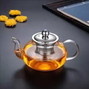 400ml 내열 유리 티 포트 테이블웨어 유리 차 주전자 티메이커